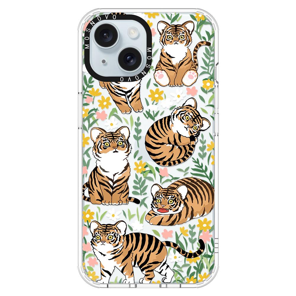 Cute Tiger Phone Case - iPhone 15 Case - MOSNOVO