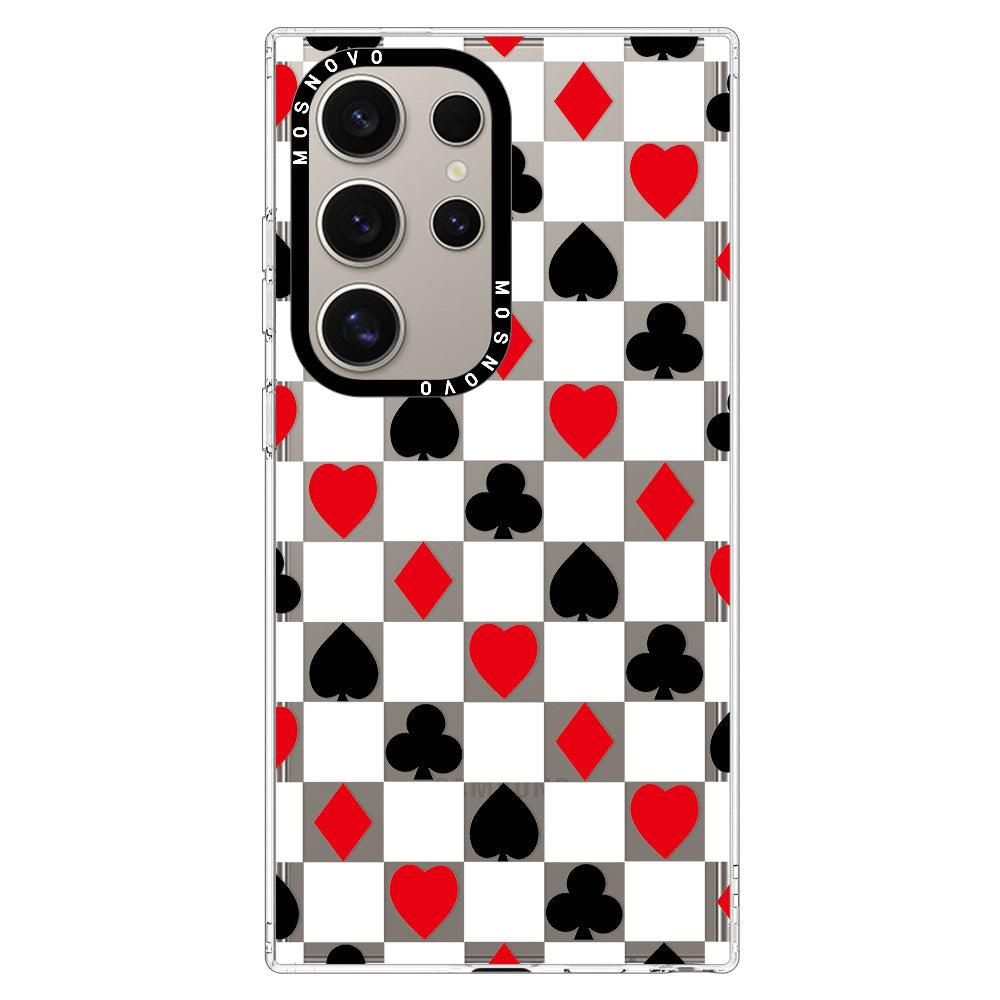 Checker Poker Phone Case - Samsung Galaxy S24 Ultra Case - MOSNOVO