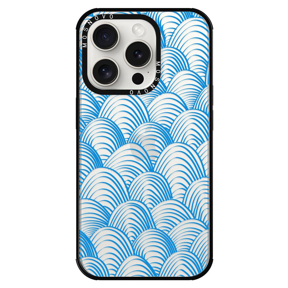 Wavy Wave Phone Case - iPhone 15 Pro Case - MOSNOVO