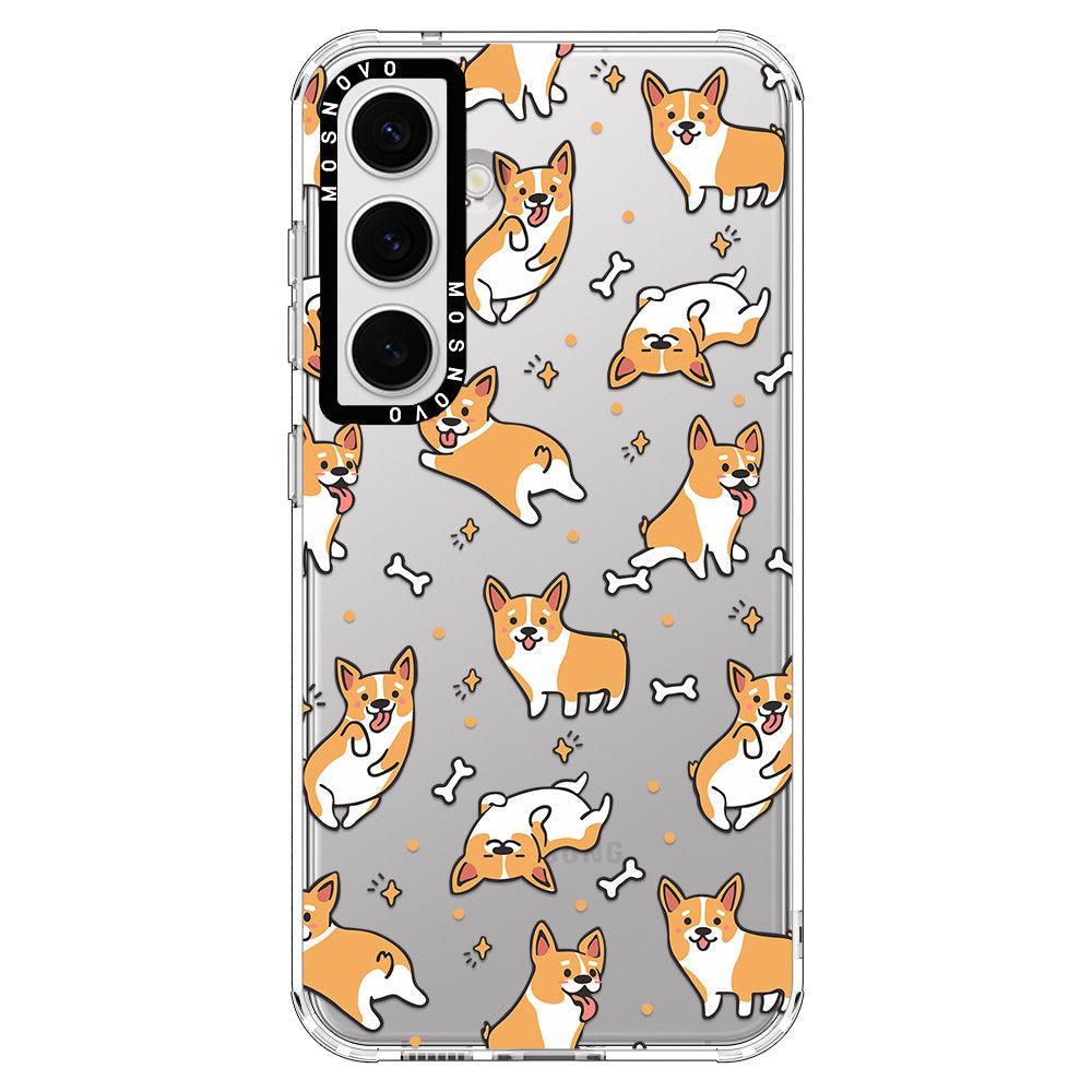 Cute Corgi Phone Case - Samsung Galaxy S24 Case - MOSNOVO