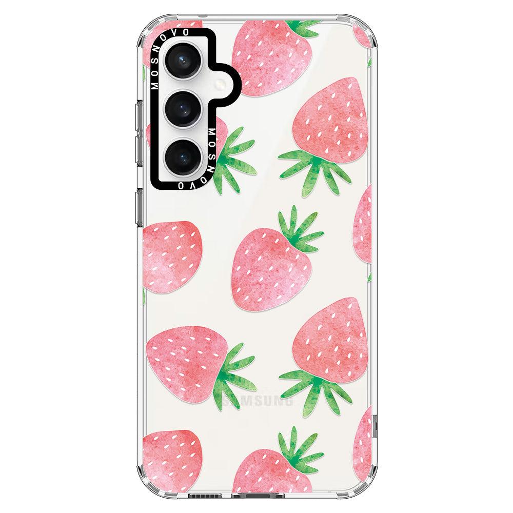 Pastel Strawberry Phone Case - Samsung Galaxy S23 FE Case