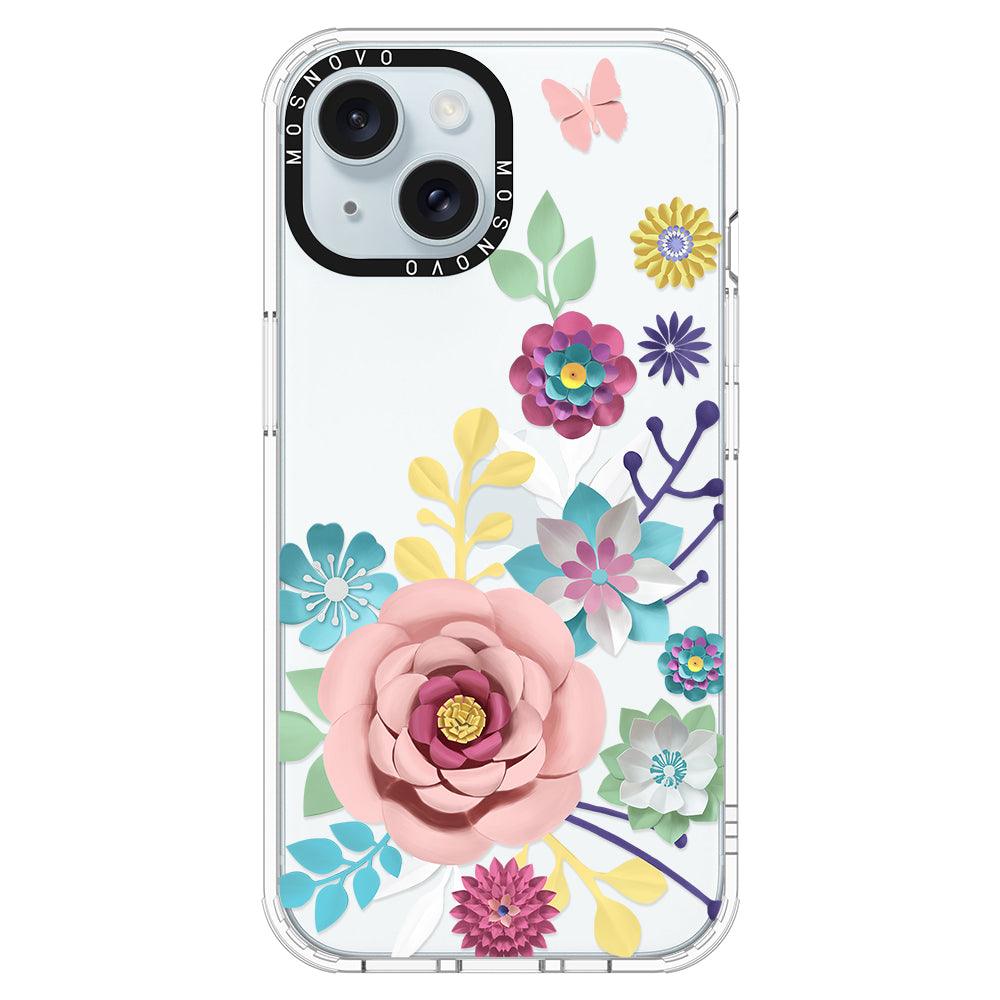 3D Floral Phone Case - iPhone 15 Plus Case - MOSNOVO