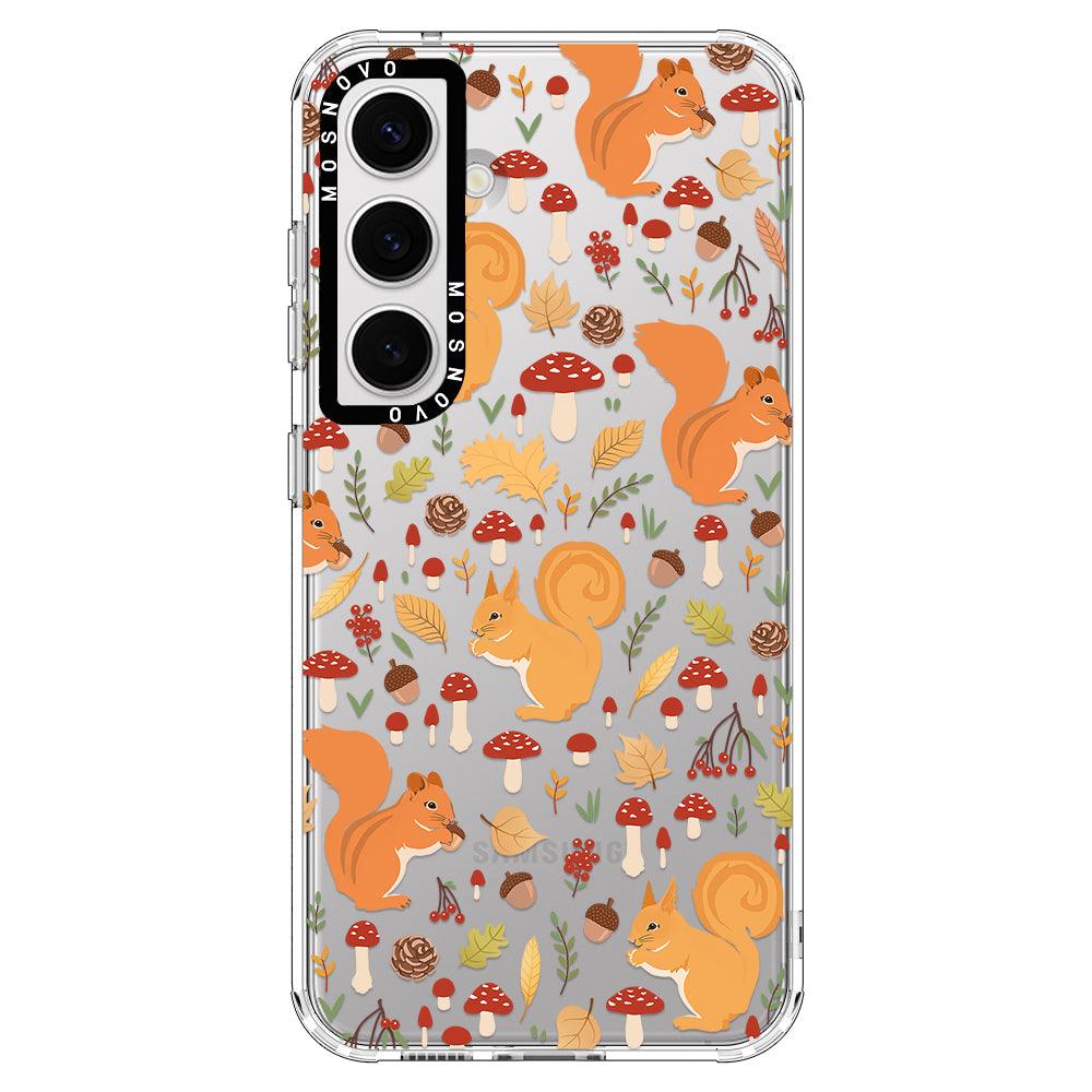 Autumn Squirrel Phone Case - Samsung Galaxy S24 Case - MOSNOVO