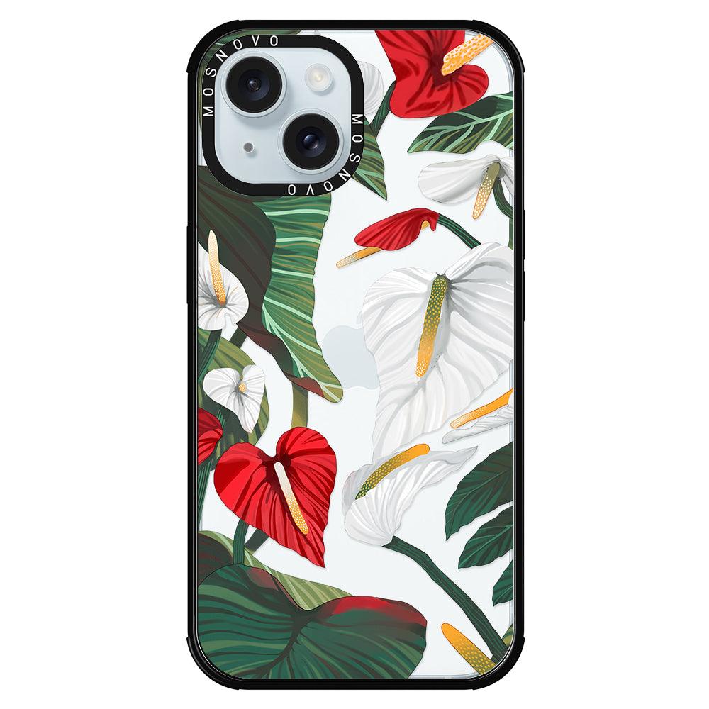 Anthurium Phone Case - iPhone 15 Case - MOSNOVO