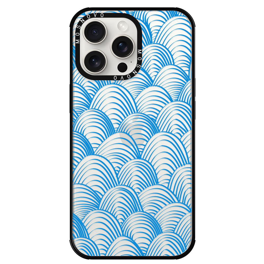 Wavy Wave Phone Case - iPhone 15 Pro Max Case - MOSNOVO