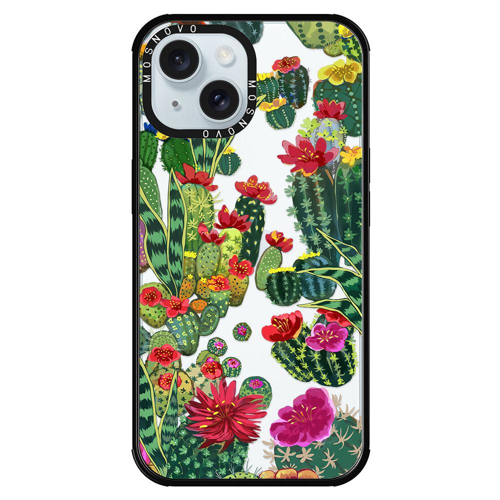 Cactus Garden Phone Case - iPhone 15 Plus Case - MOSNOVO