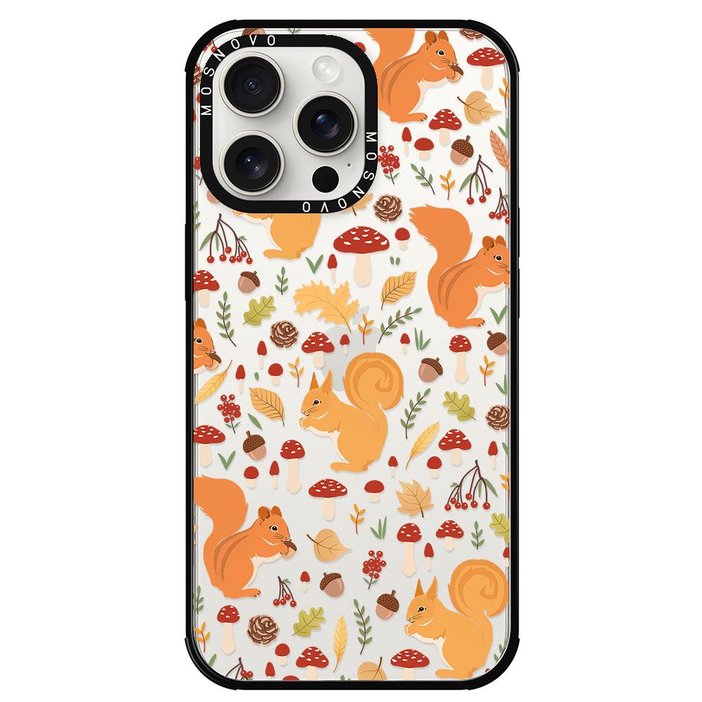 Autumn Squirrel Phone Case - iPhone 15 Pro Max Case - MOSNOVO