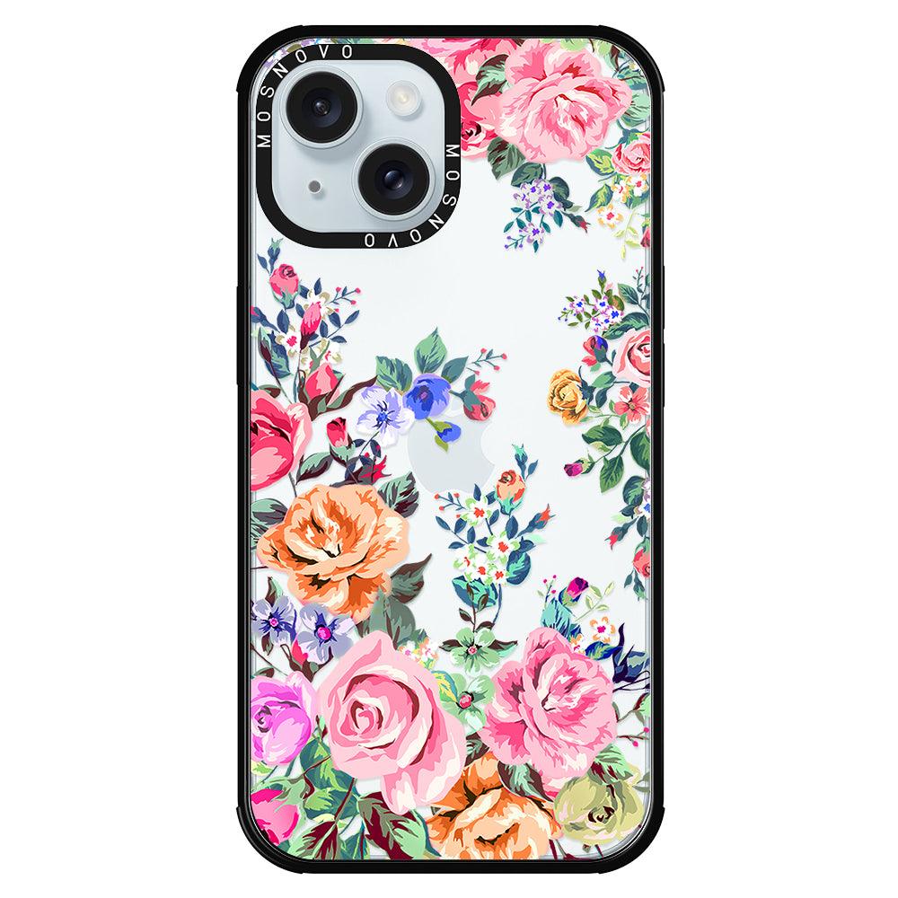 Flower Garden Phone Case - iPhone 15 Plus Case - MOSNOVO