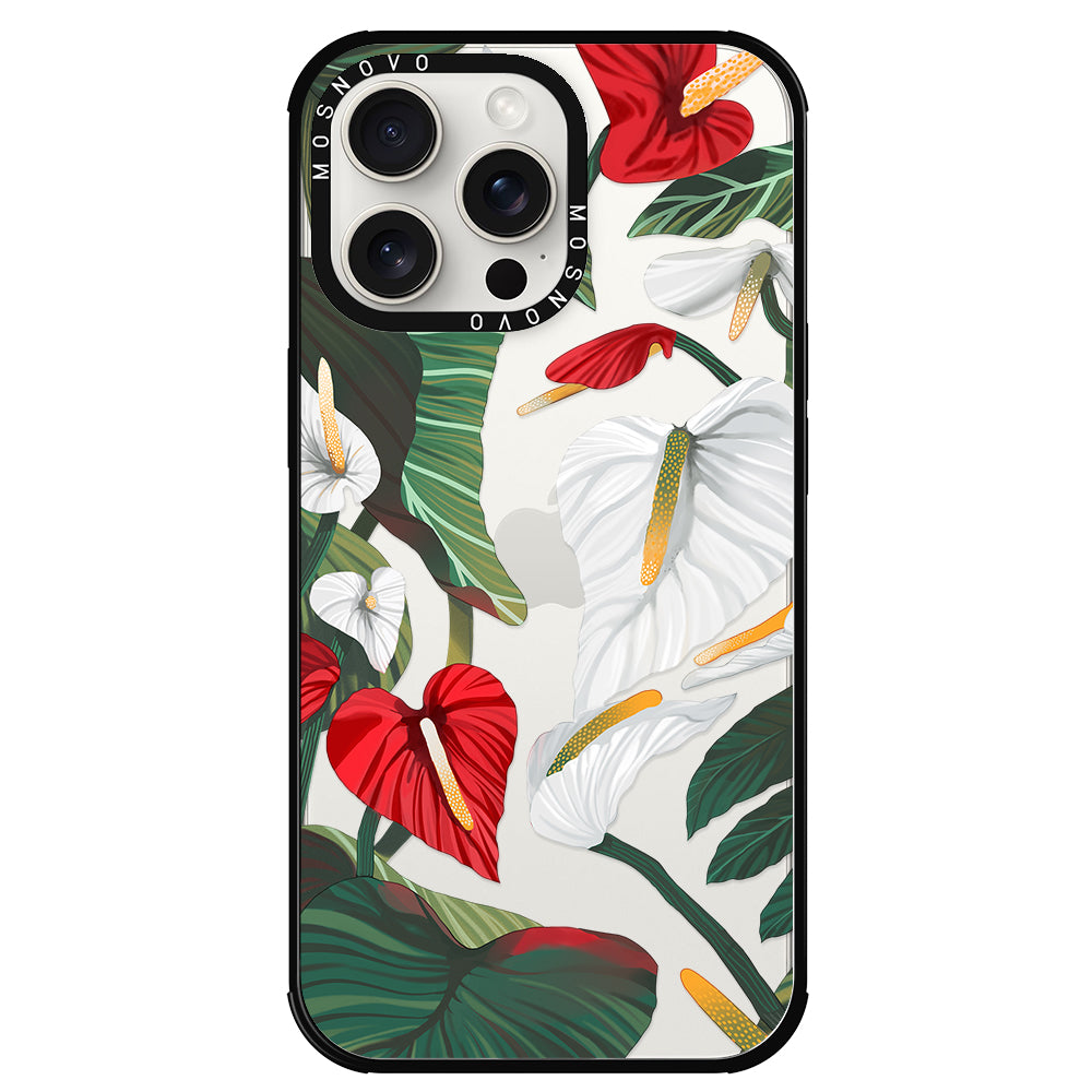 Anthurium Phone Case - iPhone 15 Pro Max Case - MOSNOVO