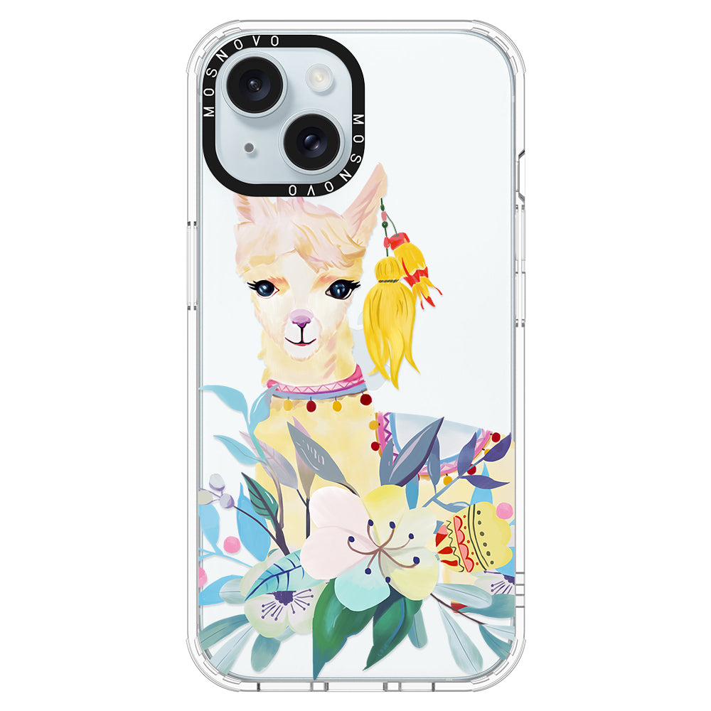 Boho Llama Phone Case - iPhone 15 Plus Case - MOSNOVO