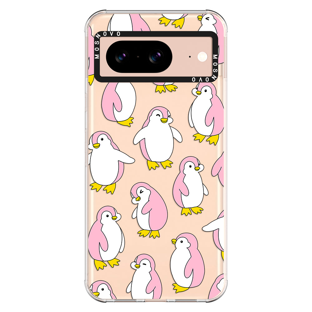 Pink Penguins Phone Case - Google Pixel 8 Case