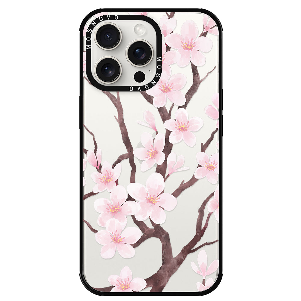 Cherry Blossom Flower Phone Case - iPhone 15 Pro Max Case - MOSNOVO