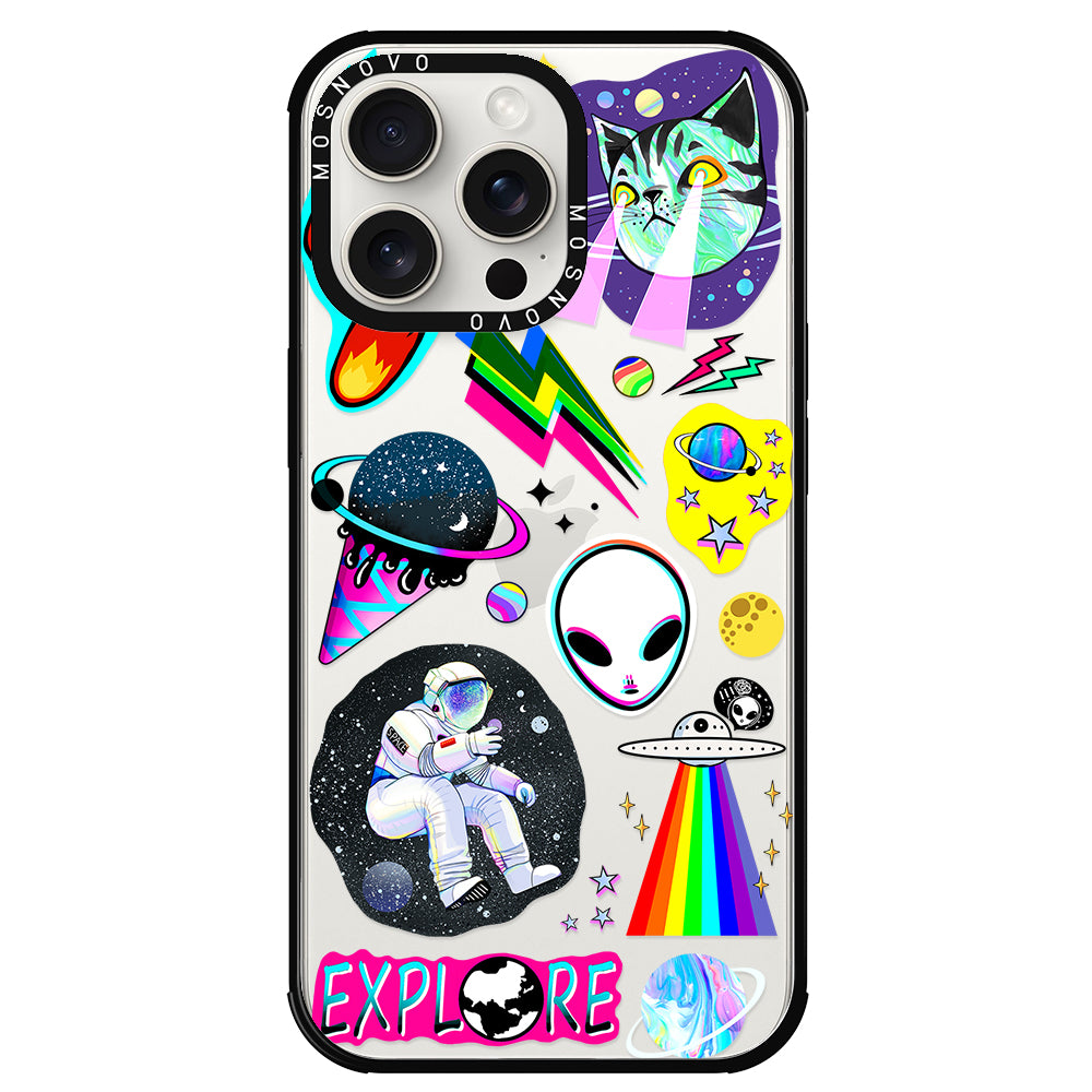 Sci-Fi Stickers Phone Case - iPhone 15 Pro Max Case - MOSNOVO