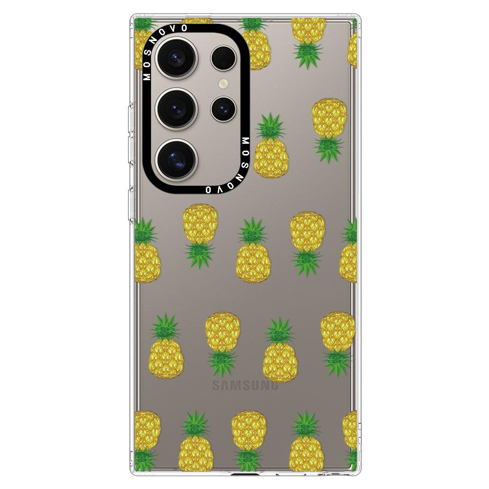 Cute Hawaiian Pineapple Phone Case - Samsung Galaxy S24 Ultra Case - MOSNOVO