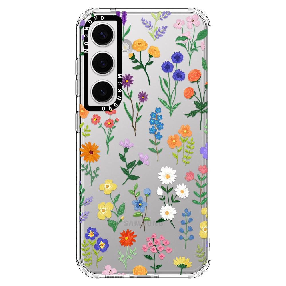 Botanical Floral Phone Case - Samsung Galaxy S24 Plus Case - MOSNOVO