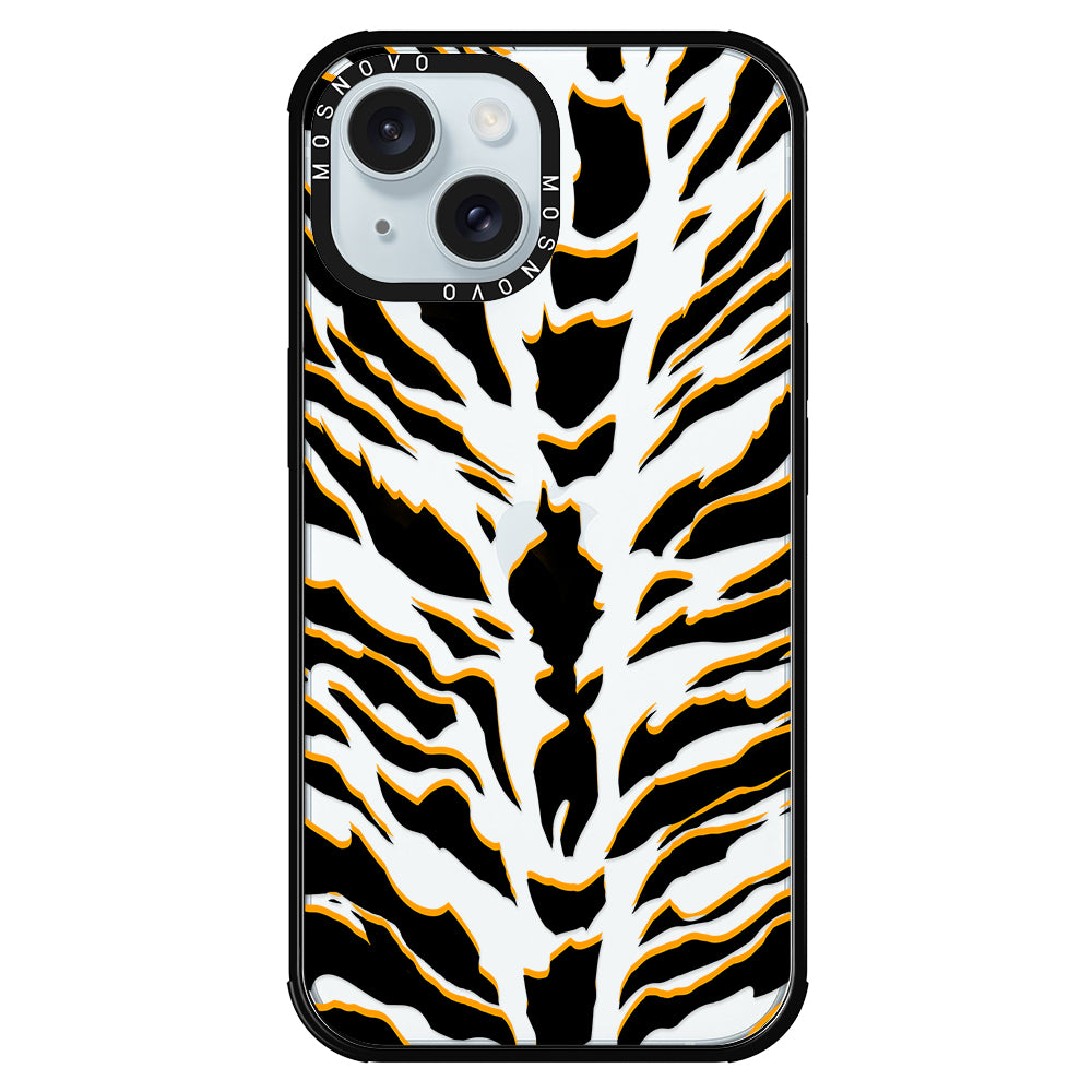 Tiger Print Phone Case - iPhone 15 Plus Case - MOSNOVO