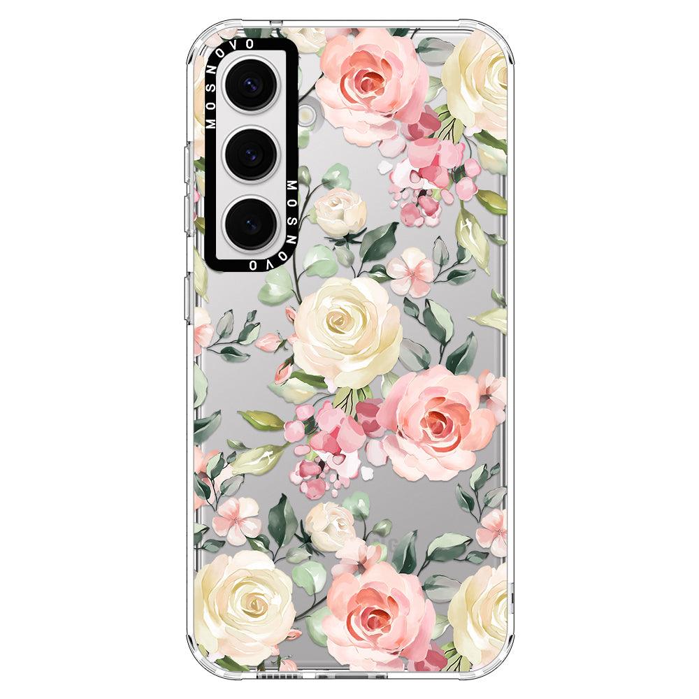 Watercolor Floral Phone Case - Samsung Galaxy S24 Plus Case - MOSNOVO