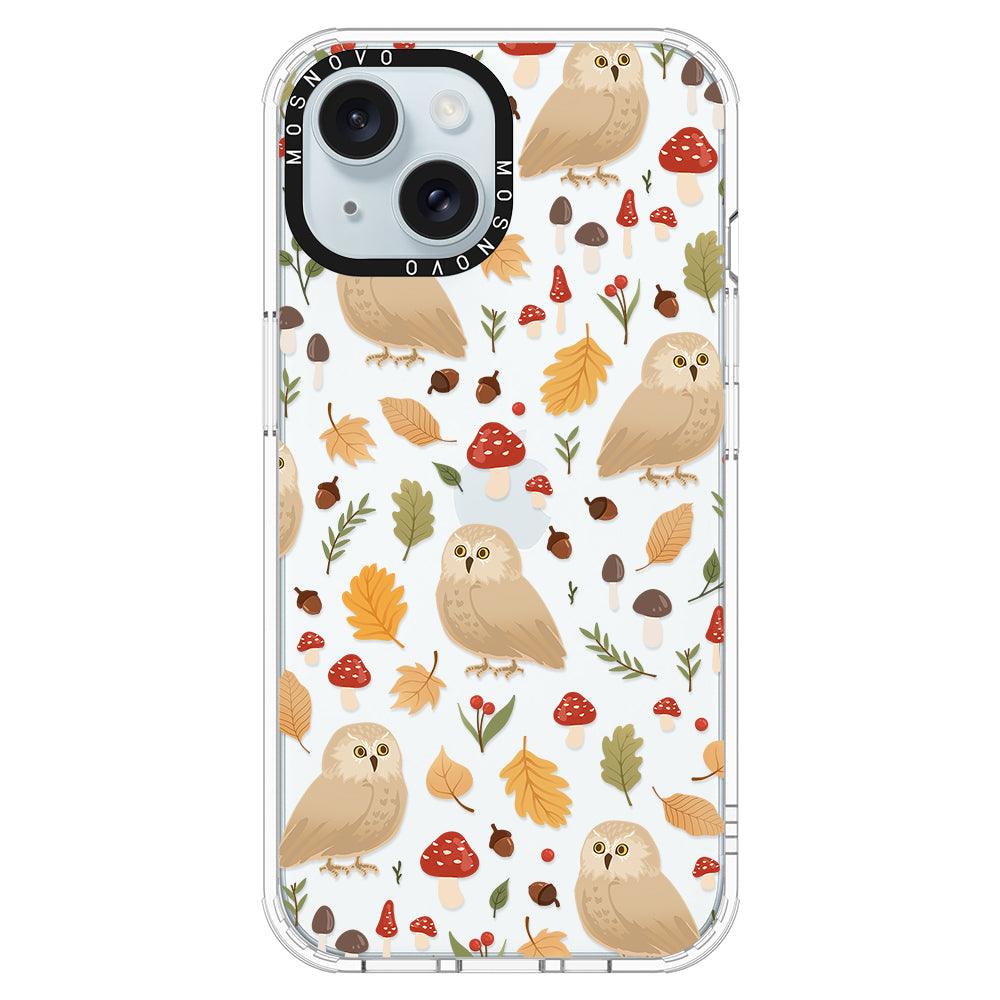 Autumn Owl Phone Case - iPhone 15 Plus Case - MOSNOVO