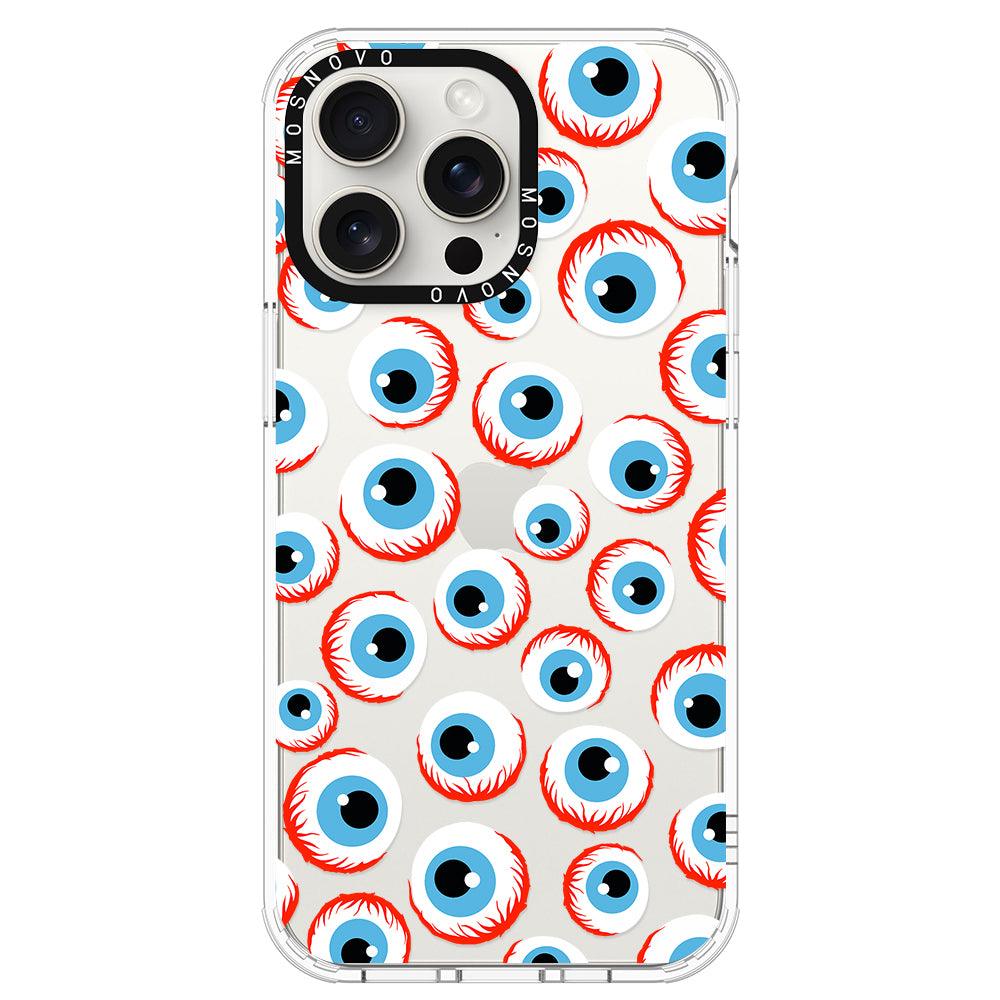 Scary Eyeball Phone Case - iPhone 15 Pro Max Case - MOSNOVO