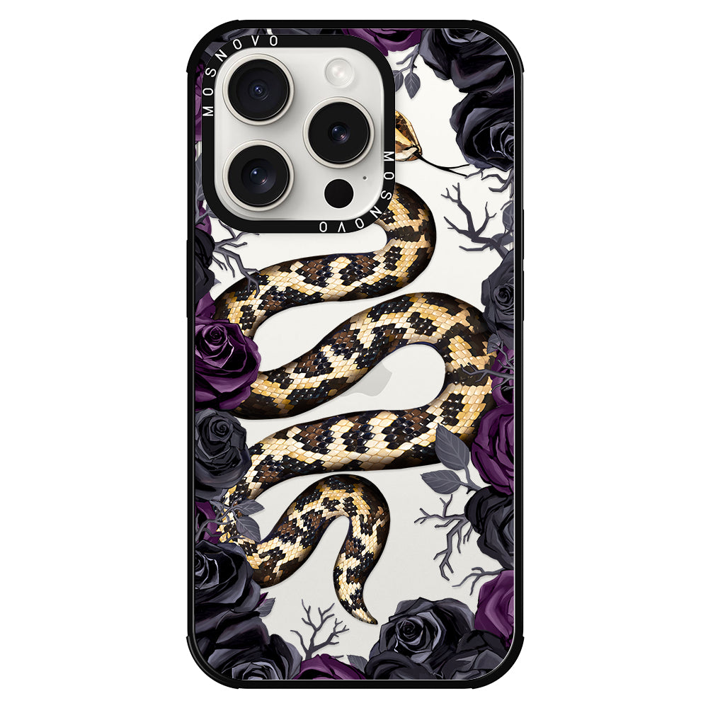 Secret Snake Garden Phone Case - iPhone 15 Pro Case - MOSNOVO