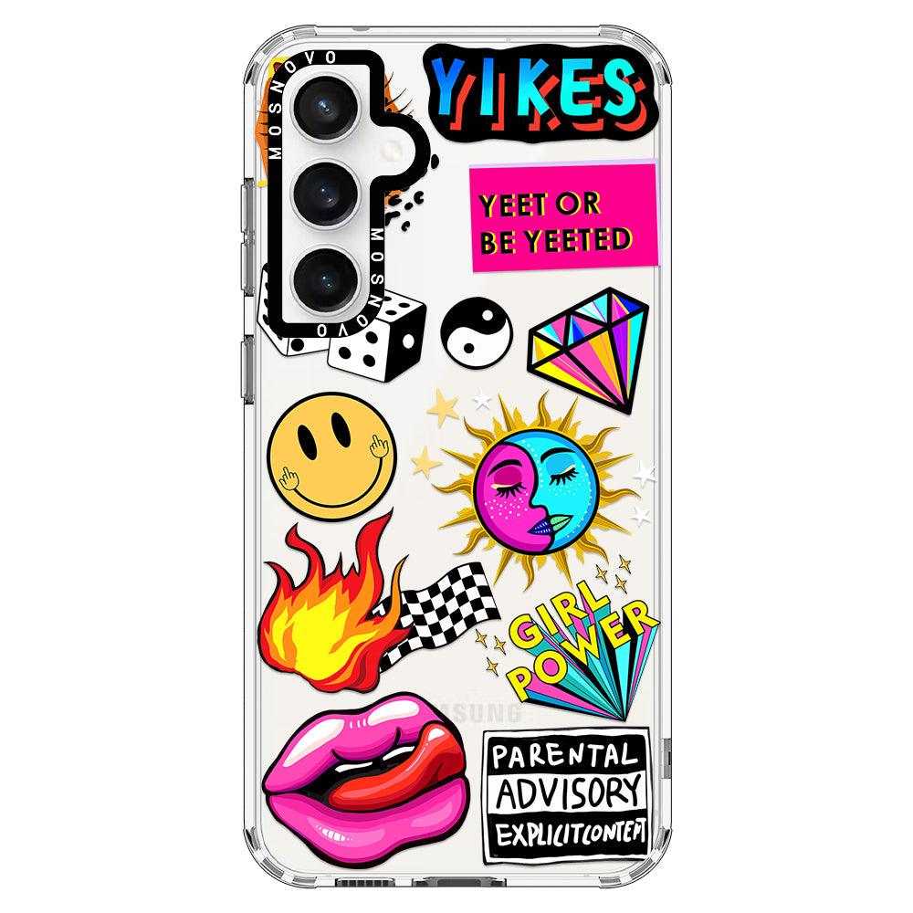 Funky Stickers Phone Case - Samsung Galaxy S23 FE Case