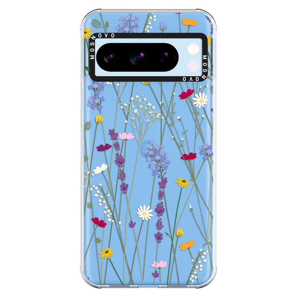 Floral Garden Lavender Daisy Flower Phone Case - Google Pixel 8 Pro Case - MOSNOVO