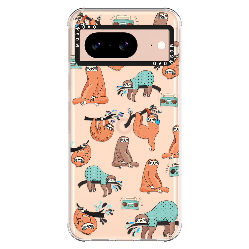 Musical Sloth Phone Case - Google Pixel 8 Case - MOSNOVO