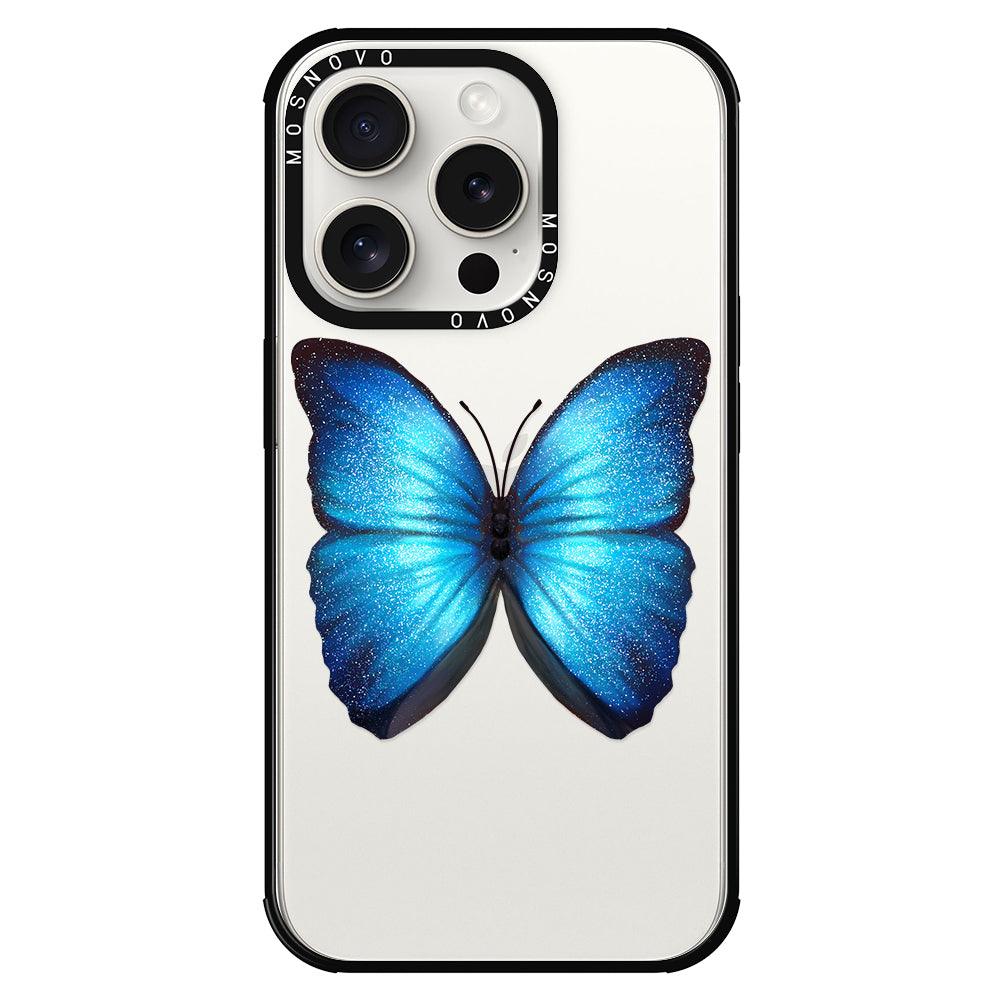 Shimmering Butterfly Phone Case - iPhone 15 Pro Case - MOSNOVO