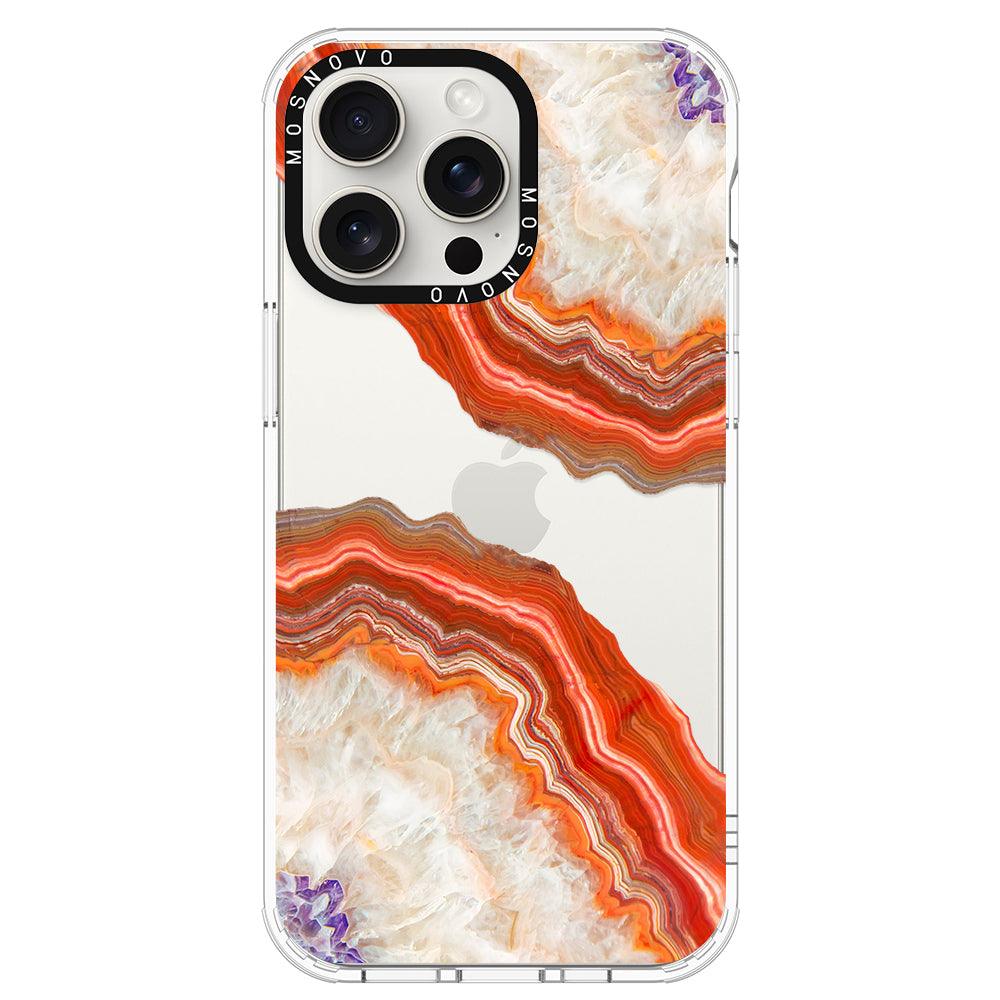 Agate Red Phone Case - iPhone 15 Pro Max Case - MOSNOVO