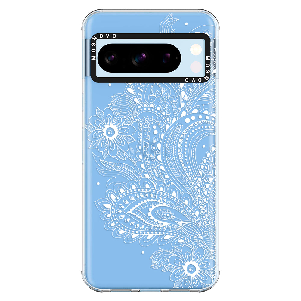 Aesthetic Flower Henna Phone Case - Google Pixel 8 Pro Case - MOSNOVO