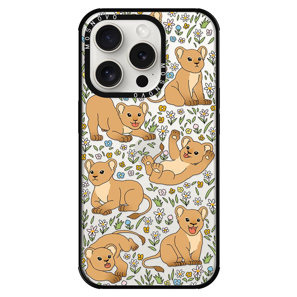 Cute Lion Phone Case - iPhone 15 Pro Case - MOSNOVO