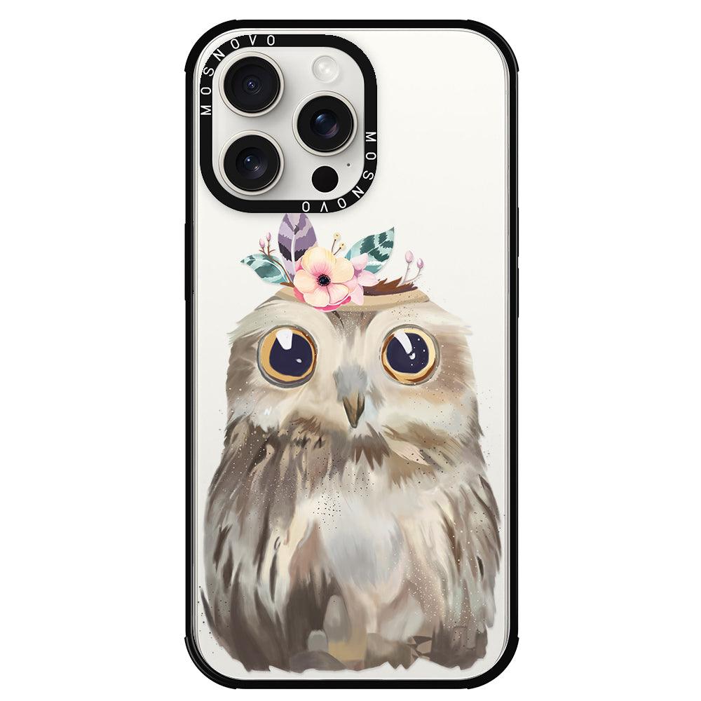 Cute Owl Phone Case - iPhone 15 Pro Max Case - MOSNOVO