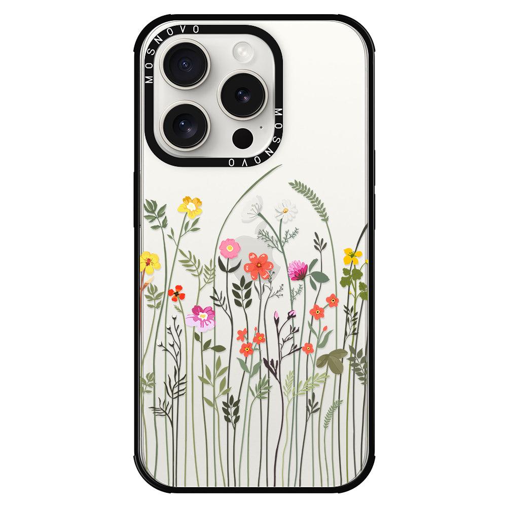 Spring Wildflower Phone Case - iPhone 15 Pro Case - MOSNOVO