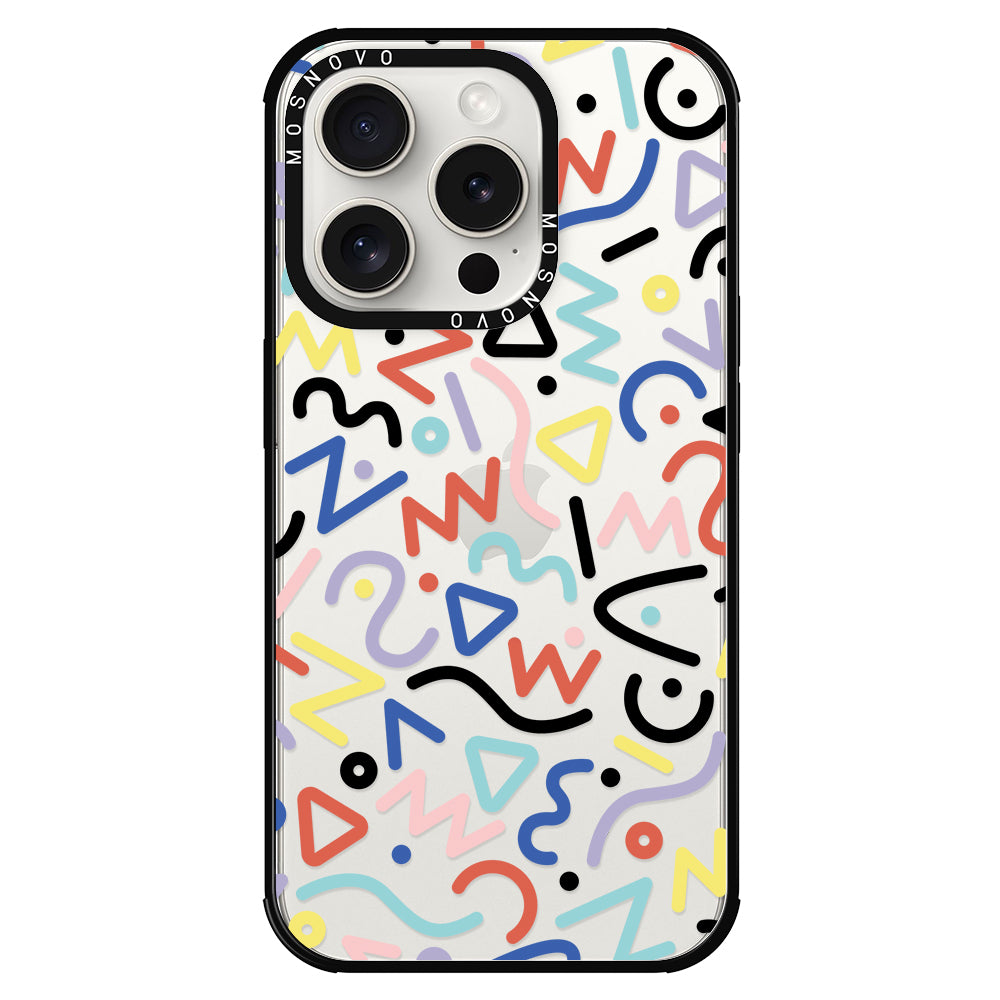 Doodle Art Phone Case - iPhone 15 Pro Case - MOSNOVO