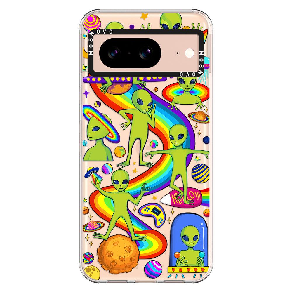 Funny Alien Phone Case - Google Pixel 8 Case - MOSNOVO