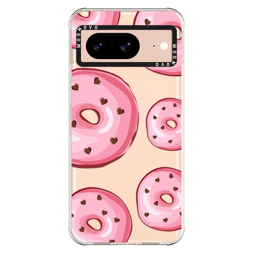 Pink Donuts Phone Case - Google Pixel 8 Case - MOSNOVO