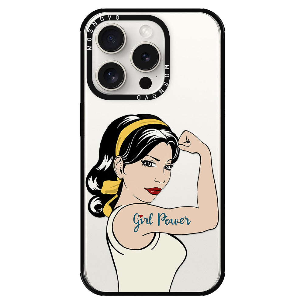 Girl Power Phone Case - iPhone 15 Pro Case - MOSNOVO