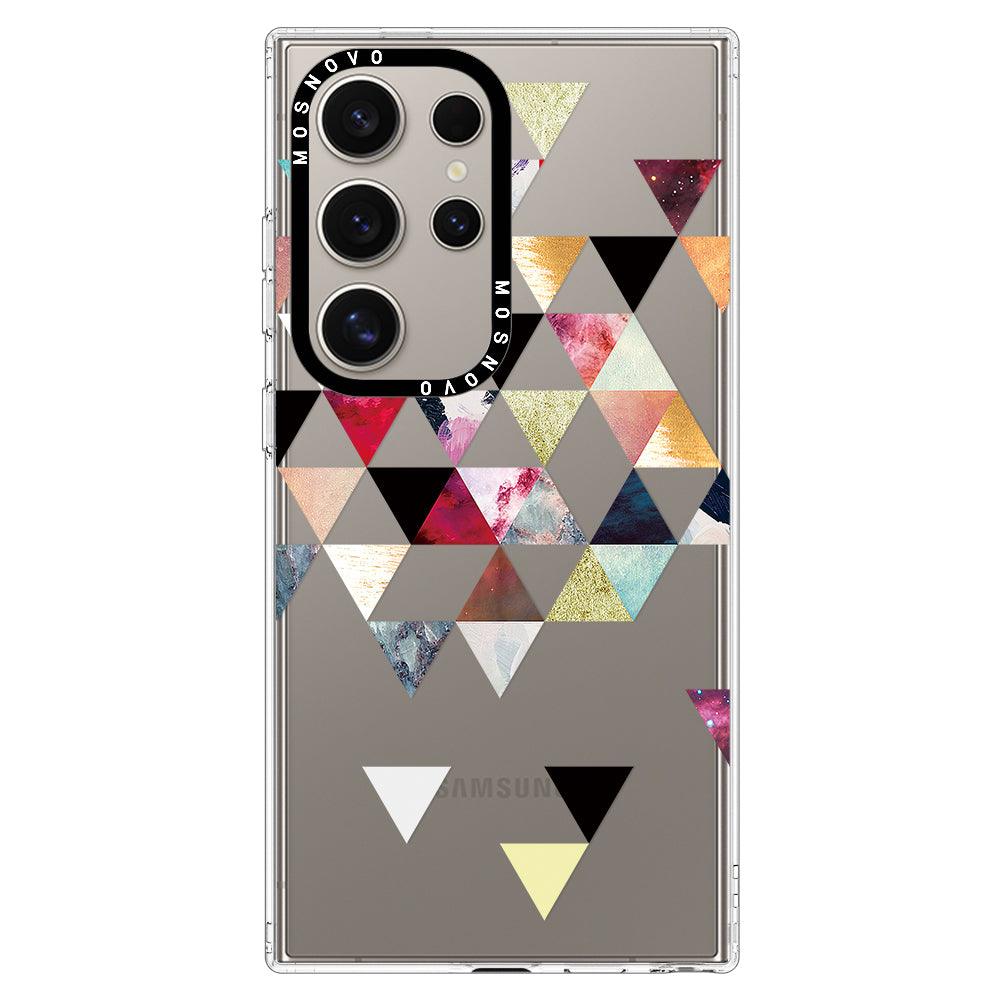 Triangles Stone Marble Phone Case - Samsung Galaxy S24 Ultra Case - MOSNOVO