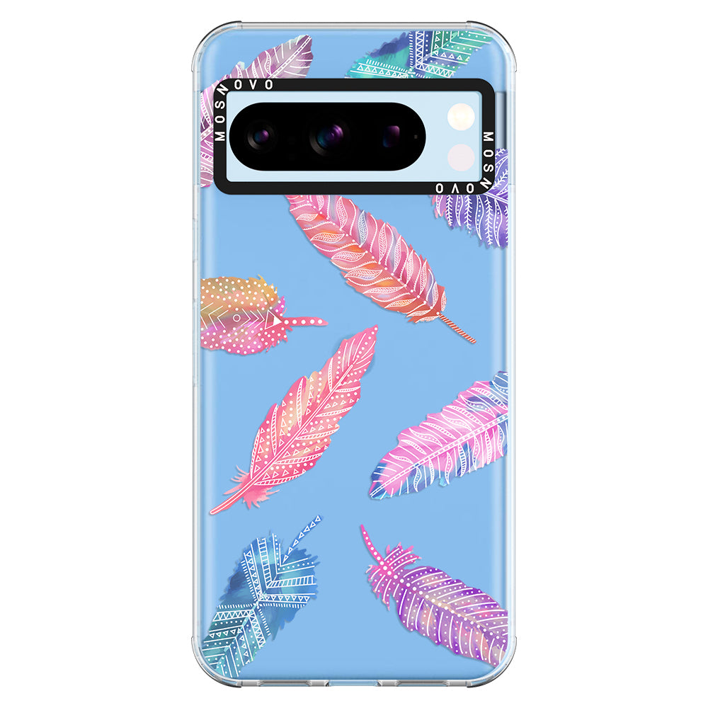 Tribal Feathers Phone Case - Google Pixel 8 Pro Case - MOSNOVO