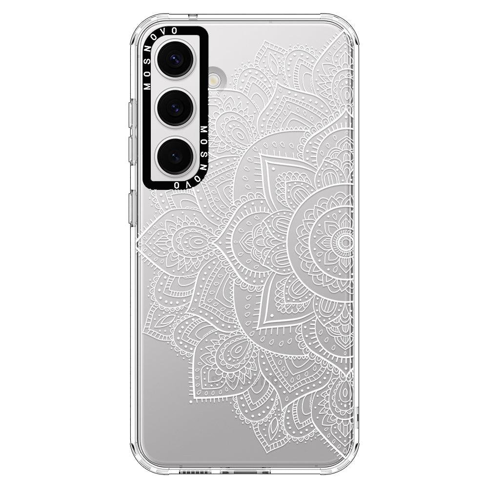 Half Mandala Phone Case - Samsung Galaxy S24 Plus Case - MOSNOVO