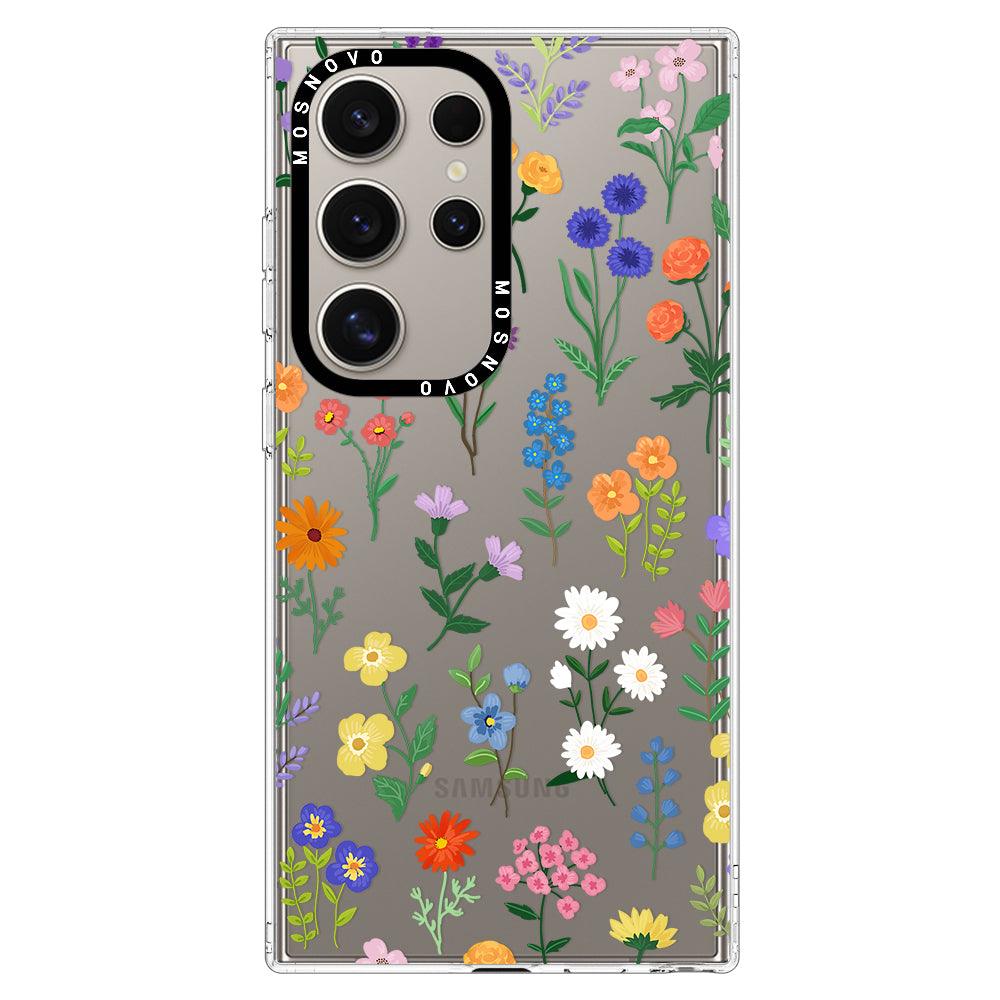 Botanical Floral Phone Case - Samsung Galaxy S24 Ultra Case - MOSNOVO