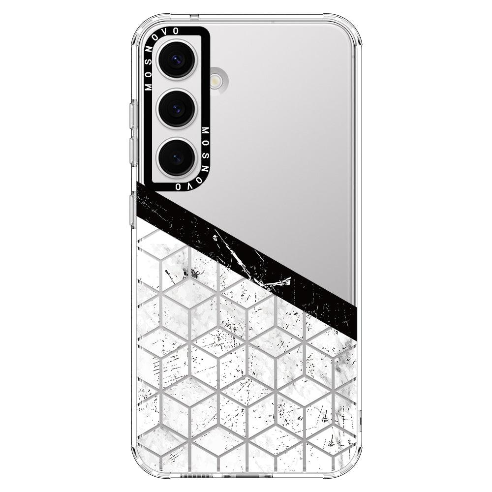 Marble Block Art Phone Case - Samsung Galaxy S24 Case - MOSNOVO