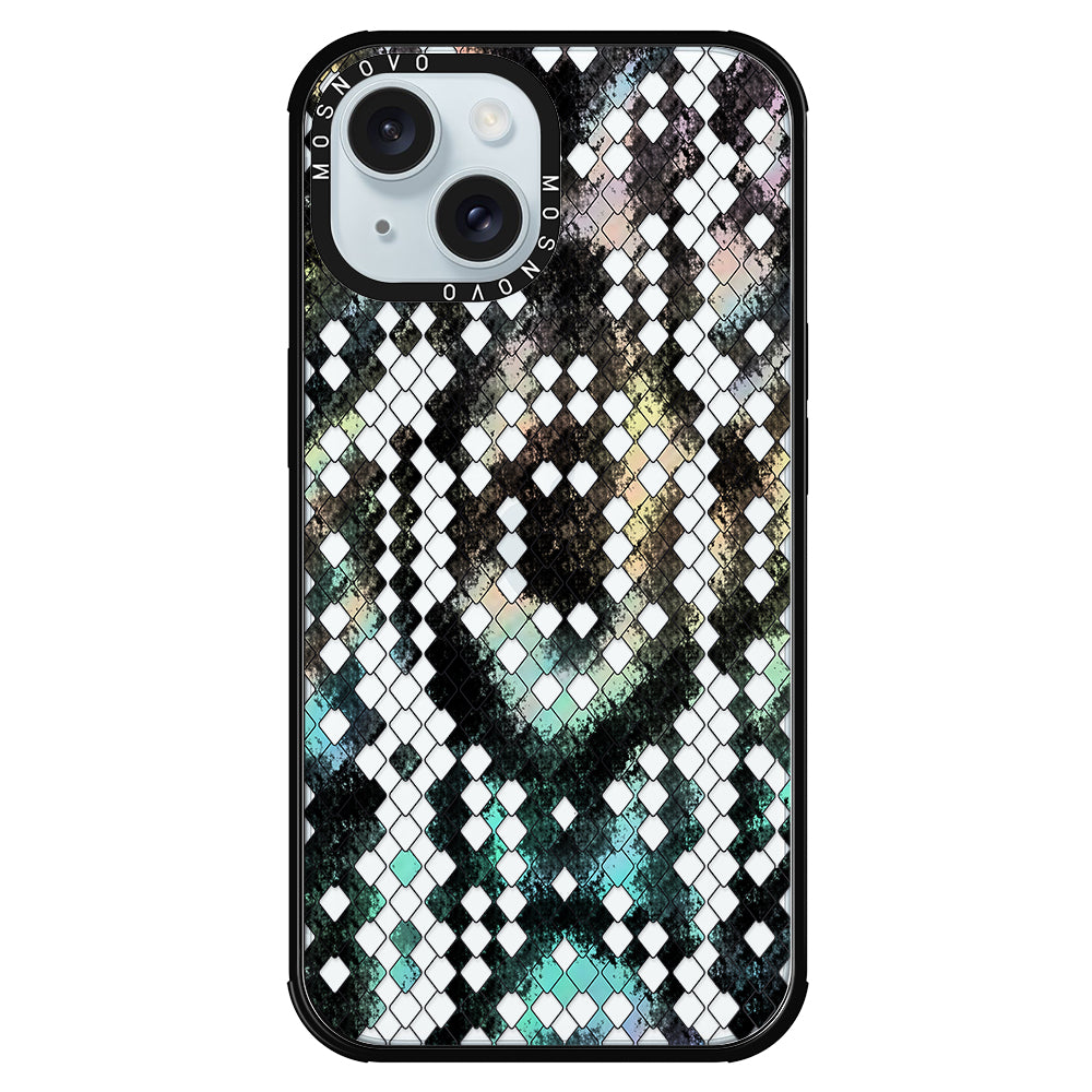 Rainbow Snake Print Phone Case - iPhone 15 Case - MOSNOVO