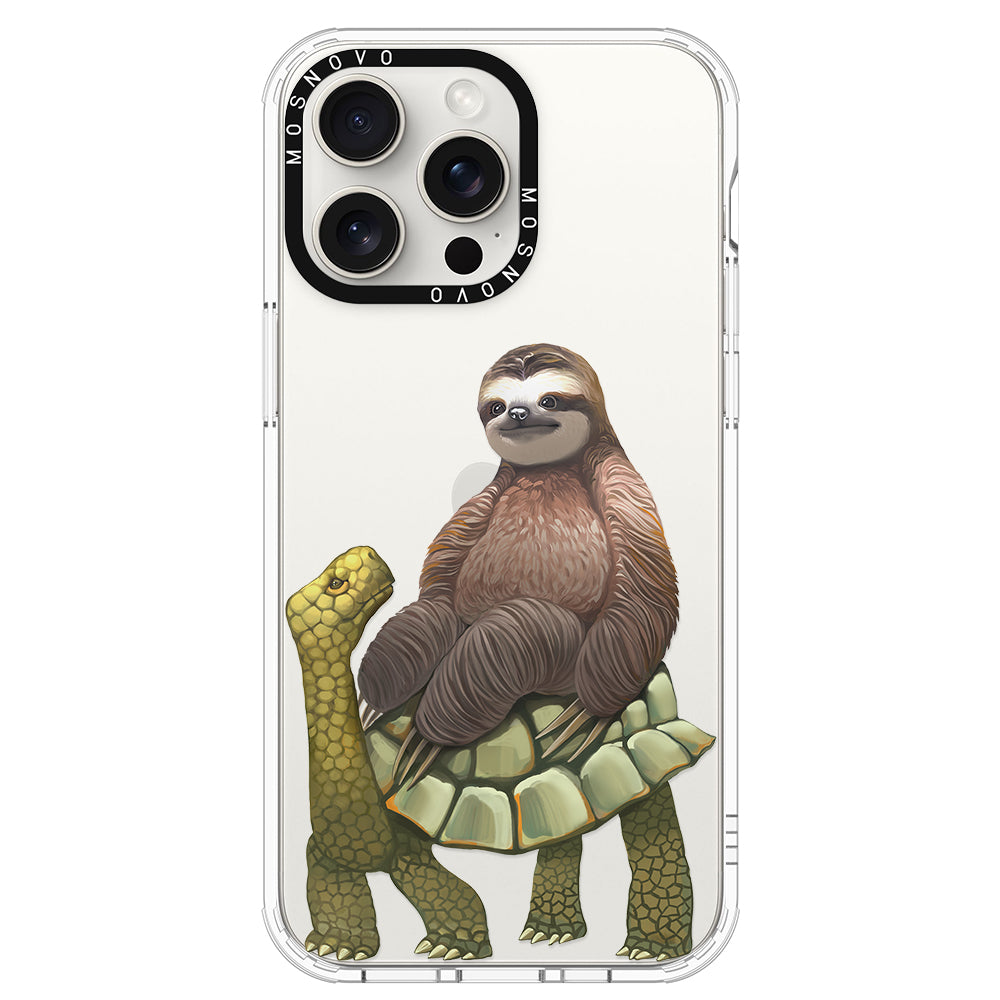 Sloth Turtle Phone Case - iPhone 15 Pro Max Case - MOSNOVO