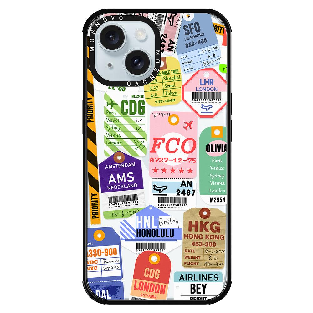 Ticket Label Phone Case - iPhone 15 Plus Case - MOSNOVO