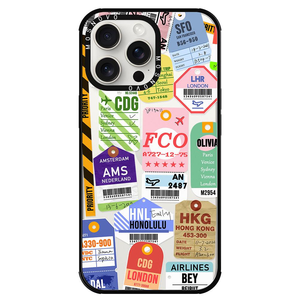 Ticket Label Phone Case - iPhone 15 Pro Max Case - MOSNOVO