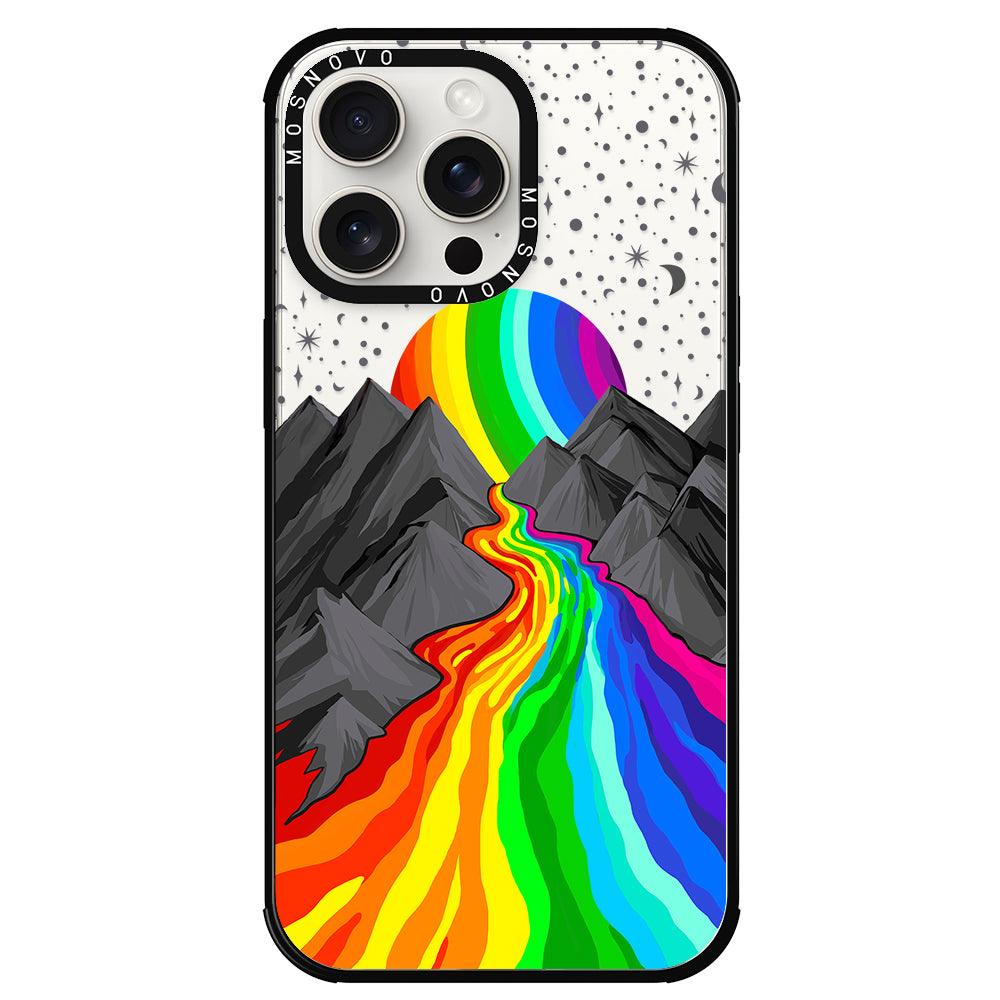 Rainbow Landscape Phone Case - iPhone 15 Pro Max Case - MOSNOVO