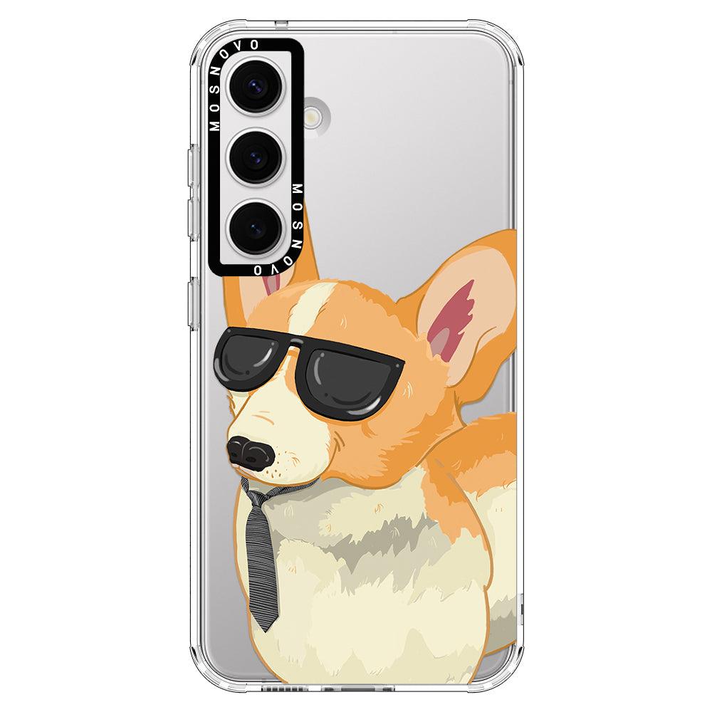 Fluffy Corgi Phone Case - Samsung Galaxy S24 Case - MOSNOVO