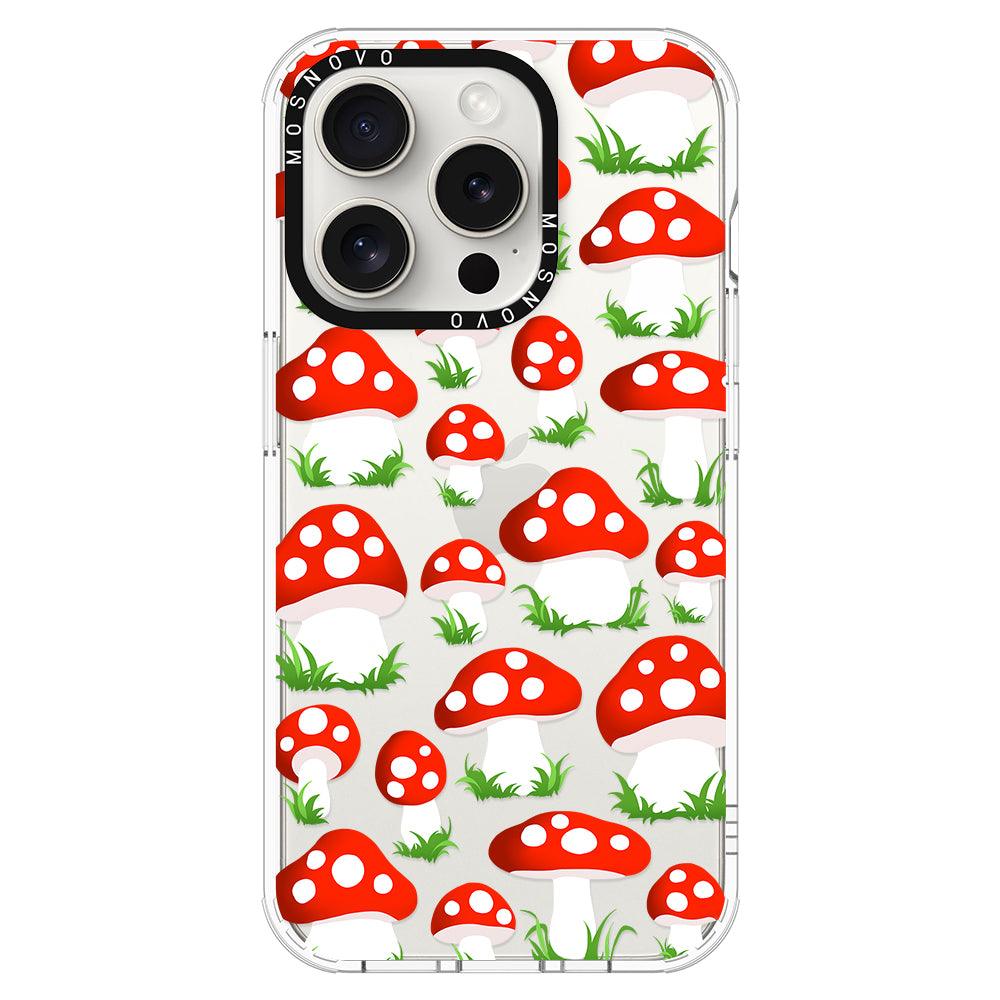 Cute Mushroom Phone Case - iPhone 15 Pro Case - MOSNOVO