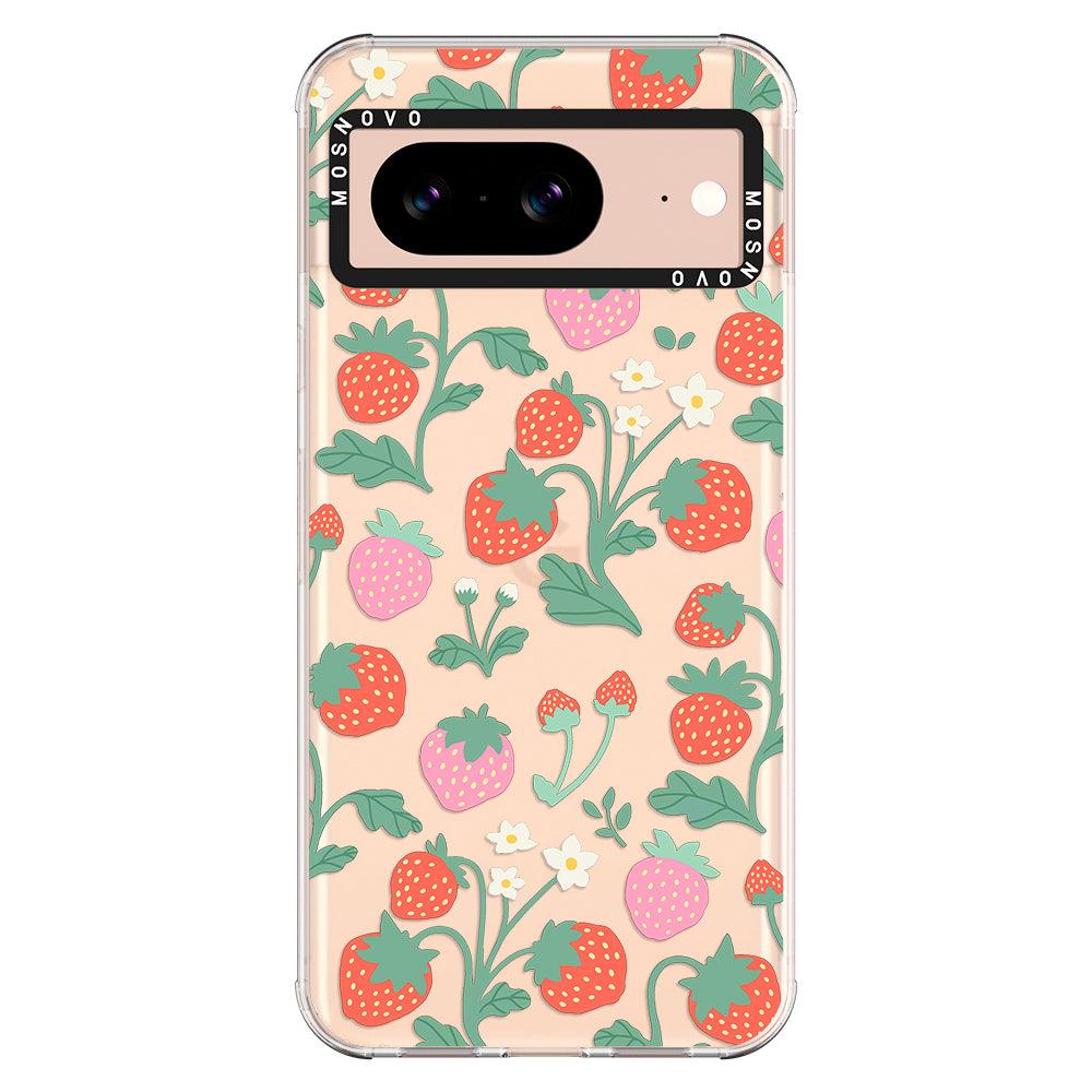 Cute Strawberry Phone Case - Google Pixel 8 Case - MOSNOVO